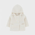 CAPPOTTO BIANCO CON CAPPUCCIO
