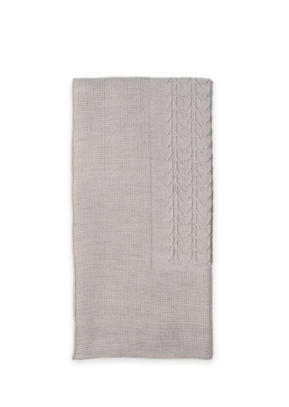 COPERTA IN MAGLIA TORTORA