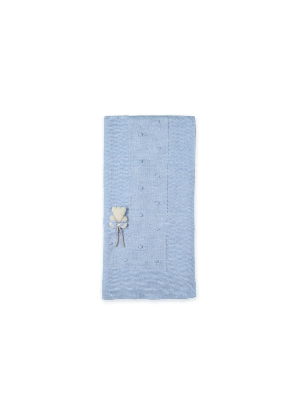 COPERTA IN MAGLIA AZZURRO POLAR