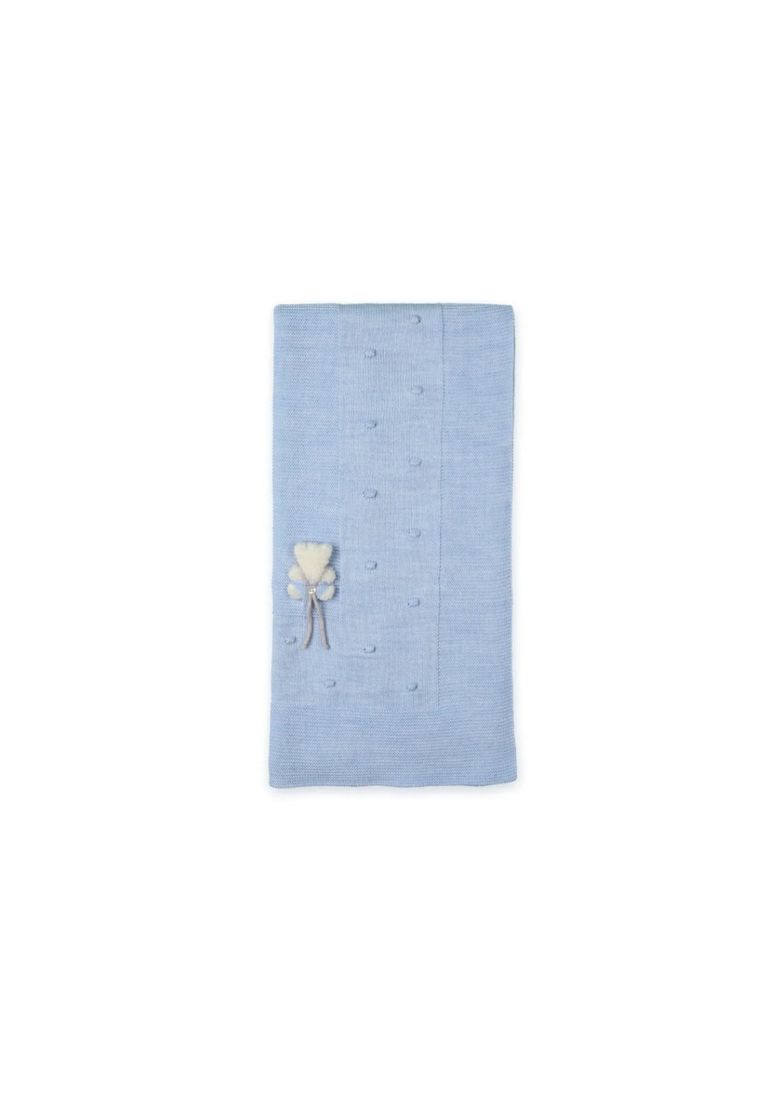 COPERTA IN MAGLIA AZZURRO POLAR