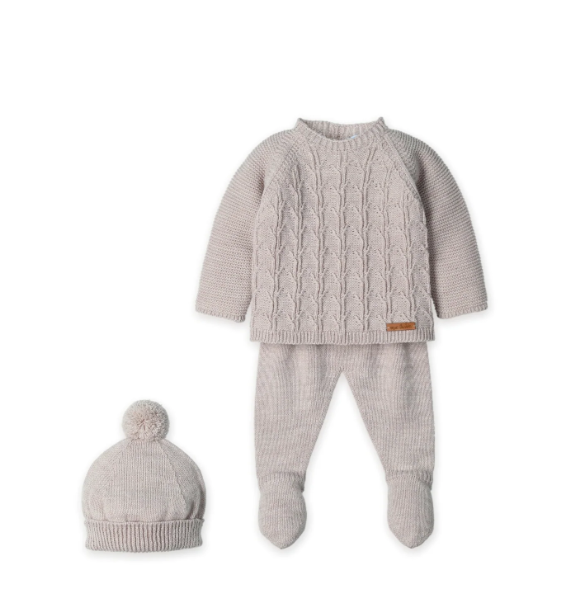 COORDINATO IN MAGLIA AVELLANA