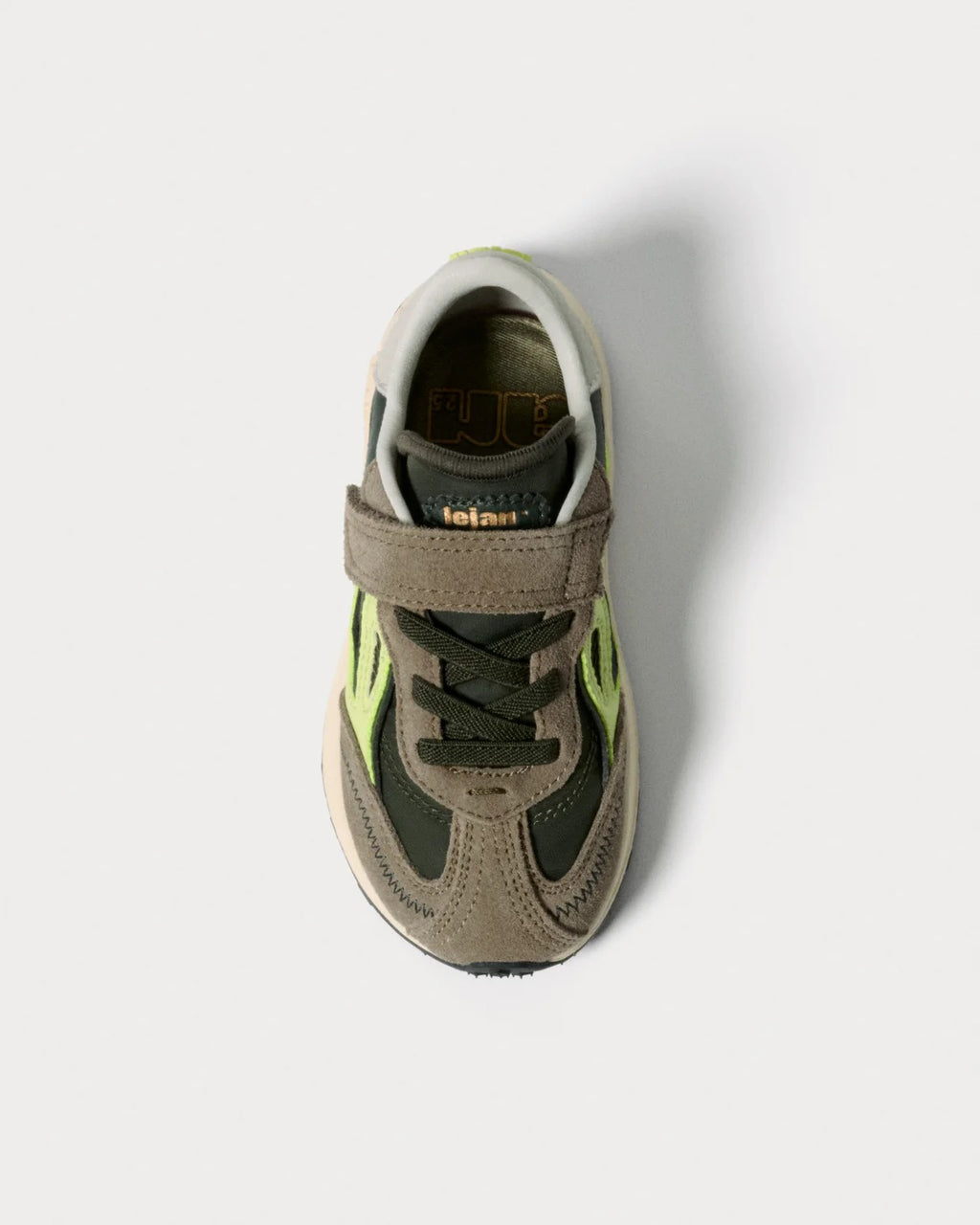 SNEAKERS LEJAN MELROSE DARK OLIVE/LIME