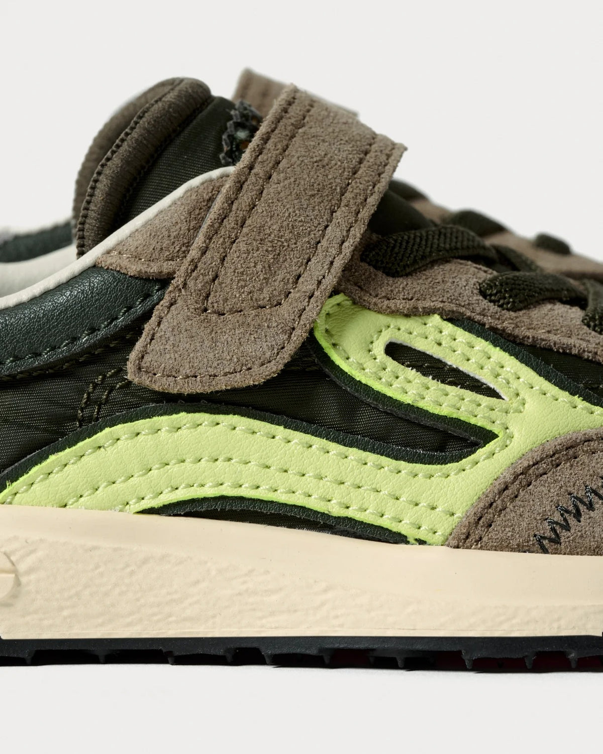 SNEAKERS LEJAN MELROSE DARK OLIVE/LIME