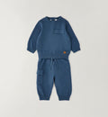 COMPLETO IN TRICOT PETROLIO