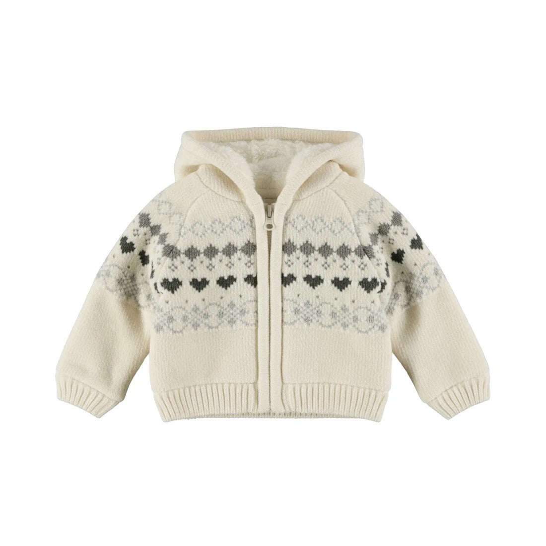 GIACCONE LATTE JACQUARD IMBOTTITO