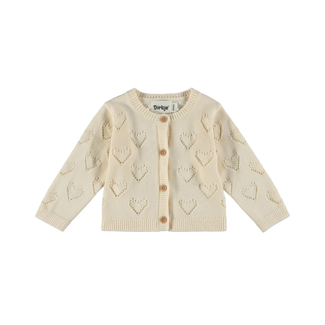 CARDIGAN TRAFORATO ECRU'