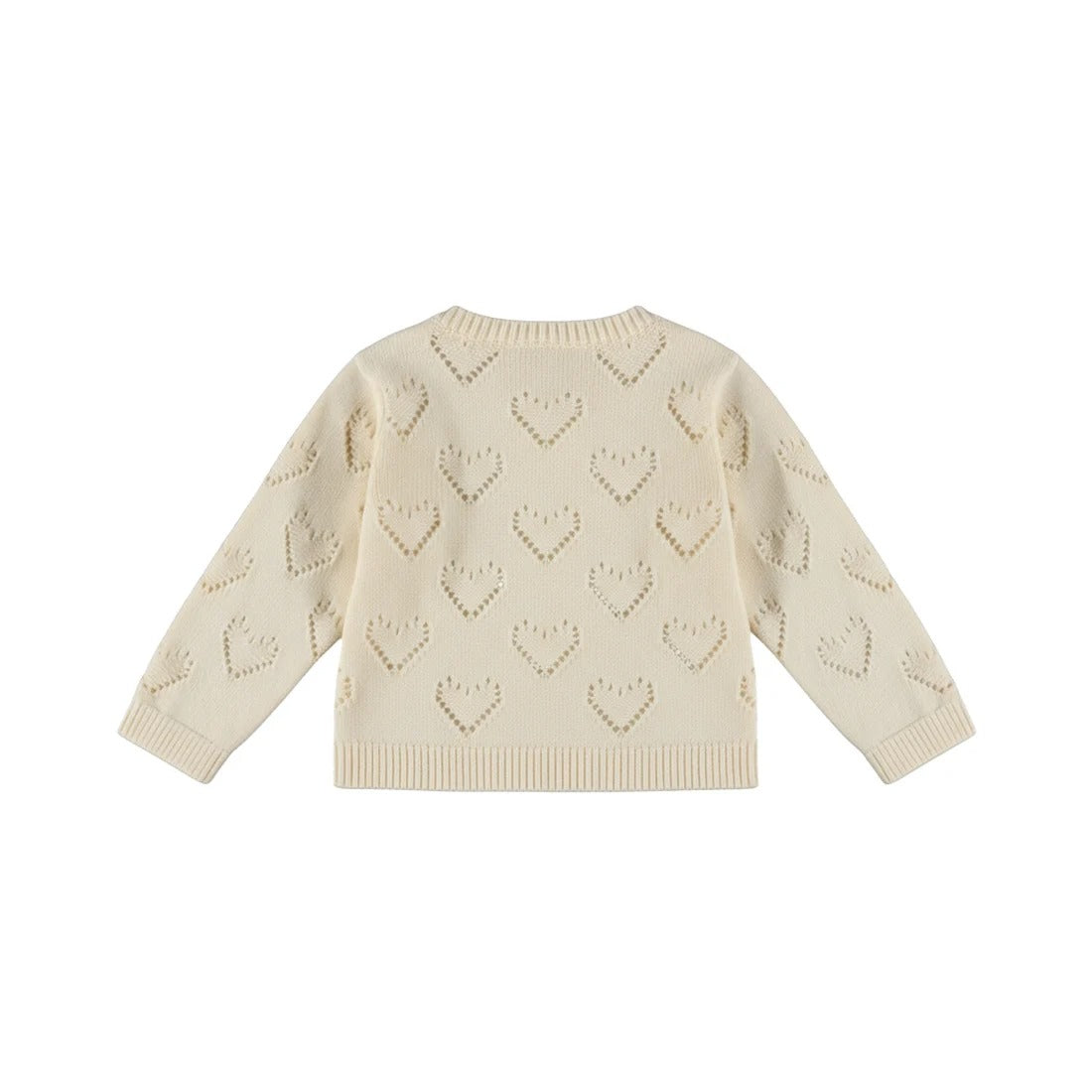 CARDIGAN TRAFORATO ECRU'
