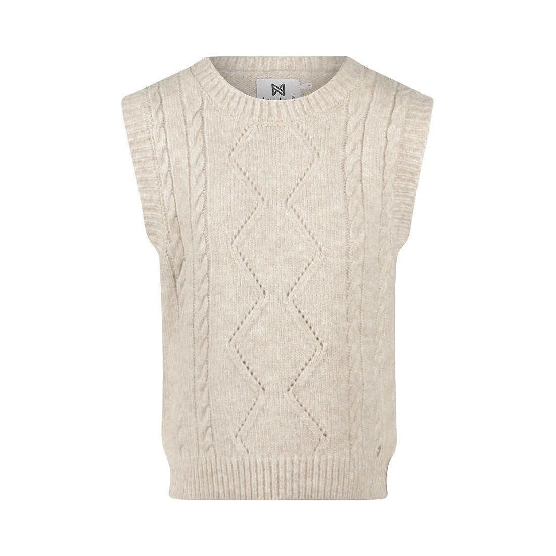GILET IN MAGLIA ECRU'