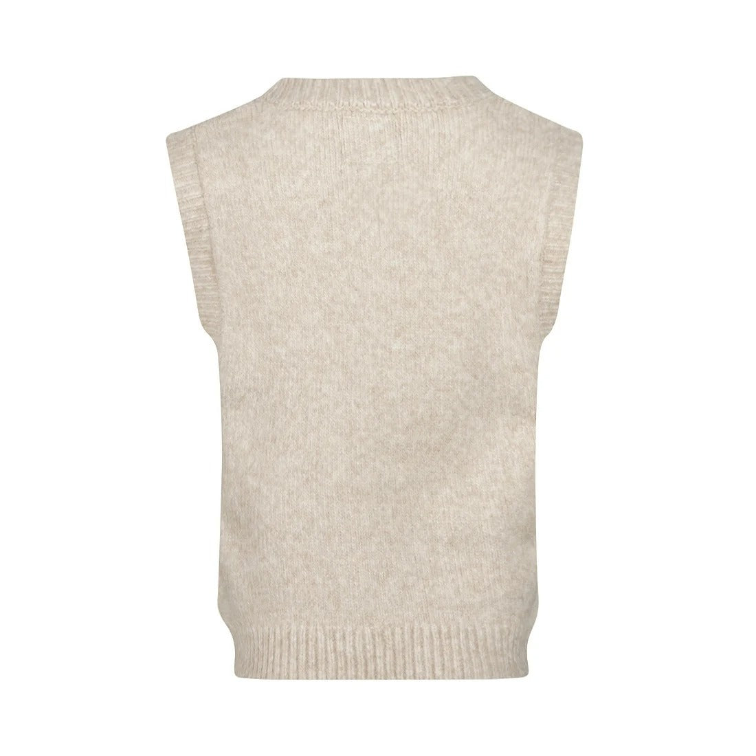 GILET IN MAGLIA ECRU'
