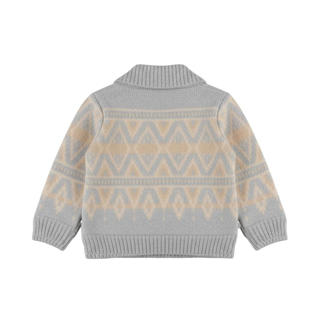 GIACCONE CARDIGAN IMBOTTITO GREY/SAND